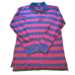 Polo Ralph Lauren Red/Blue Striped Button Longsleeve